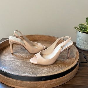 Light nude/pink sling back Cole Haan heels. Womens size 5.
